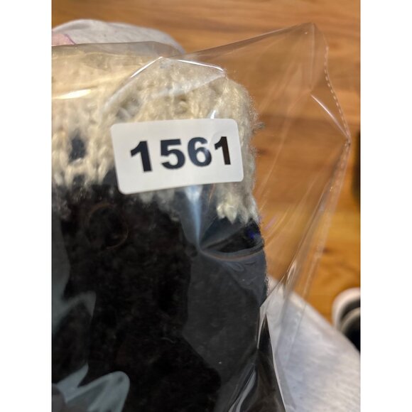 Joan Vass Studio Womens Open Knit Sweater With Black Stripes L Acrylic & Wool Bl - Picture 10 of 10